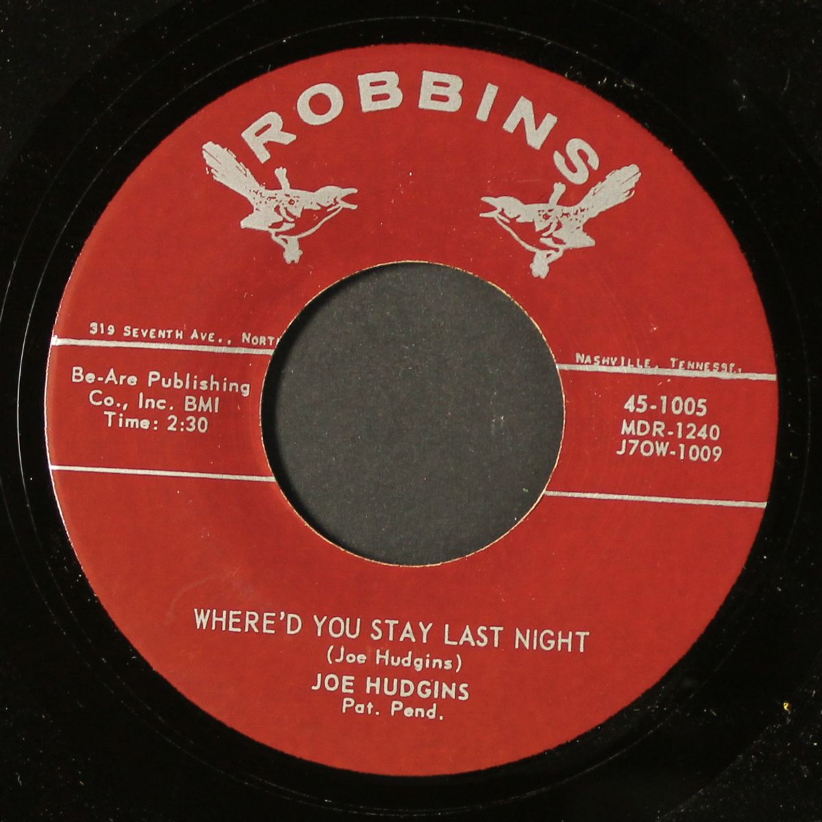 where'd you stay last night / i'm sorry for you by JOE HUDGINS