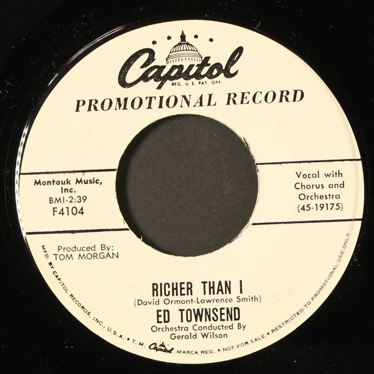 getting by without you / richer than i by ED TOWNSEND