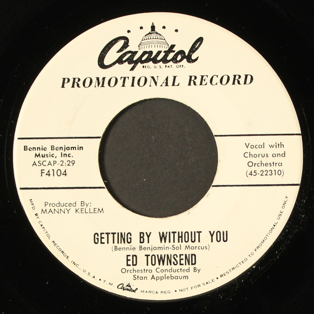 getting by without you / richer than i by ED TOWNSEND