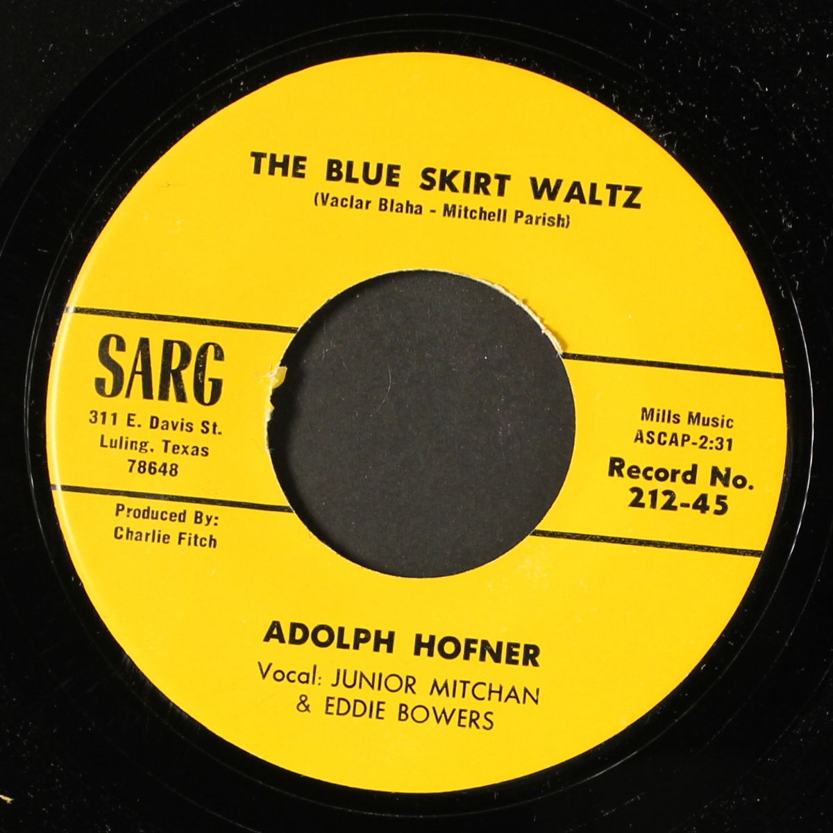 the blue skirt waltz / under the double eagle by ADOLPH HOFNER