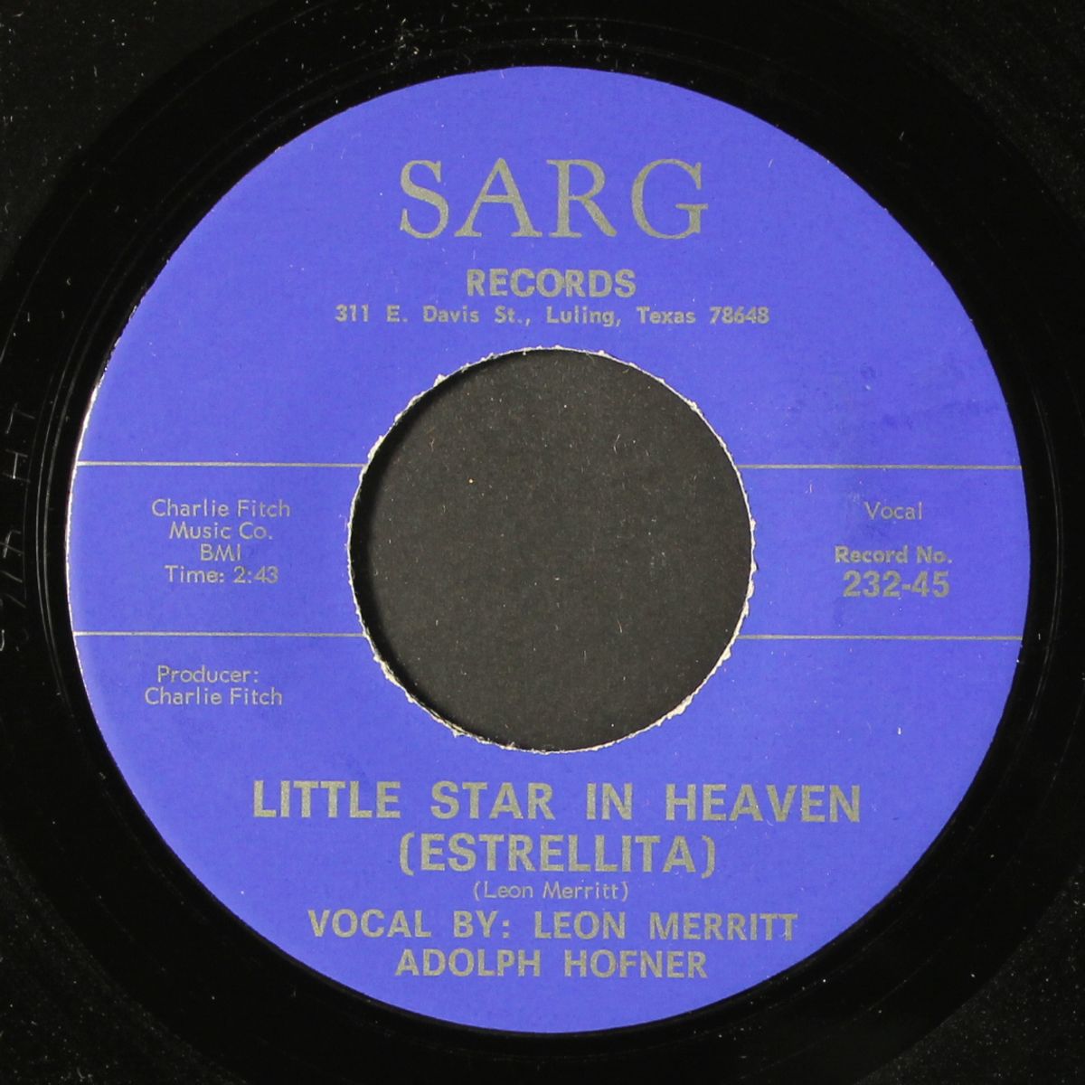 little star in heaven / ten pretty girls by ADOLPH HOFNER