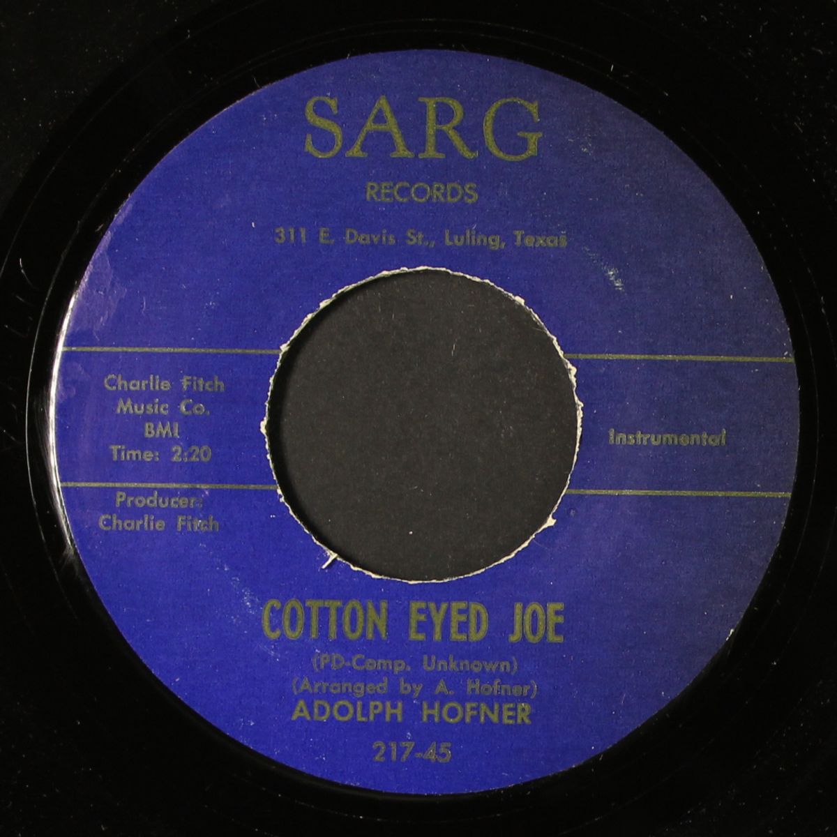 monterrey rose / cotton eyed joe by ADOLPH HOFNER