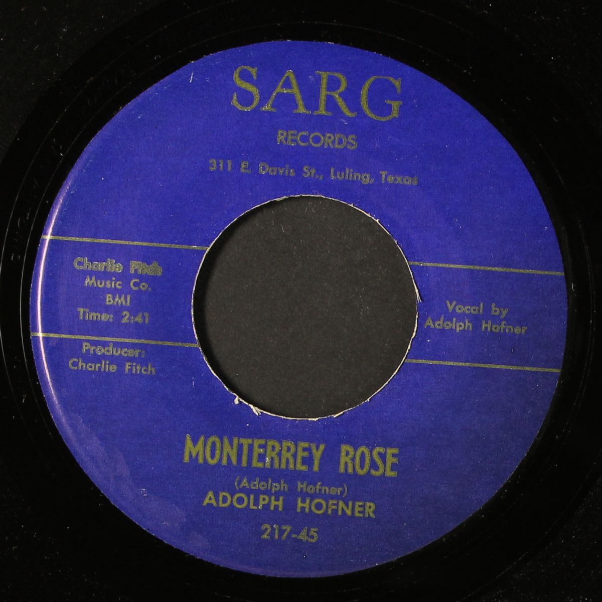 monterrey rose / cotton eyed joe by ADOLPH HOFNER
