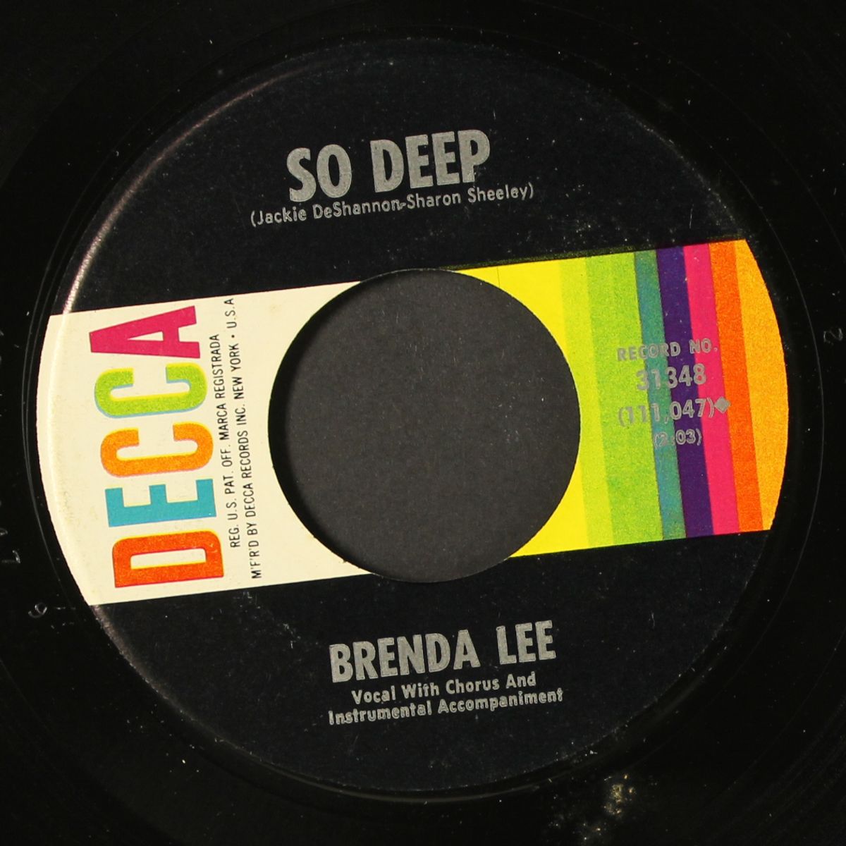 break it to me gently / so deep by BRENDA LEE