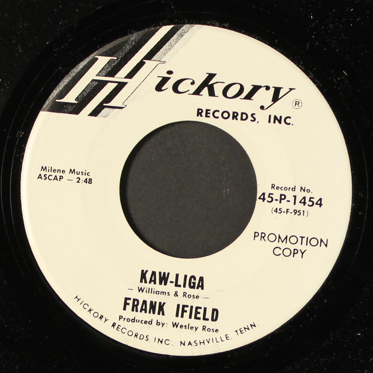 out of nowhere by FRANK IFIELD