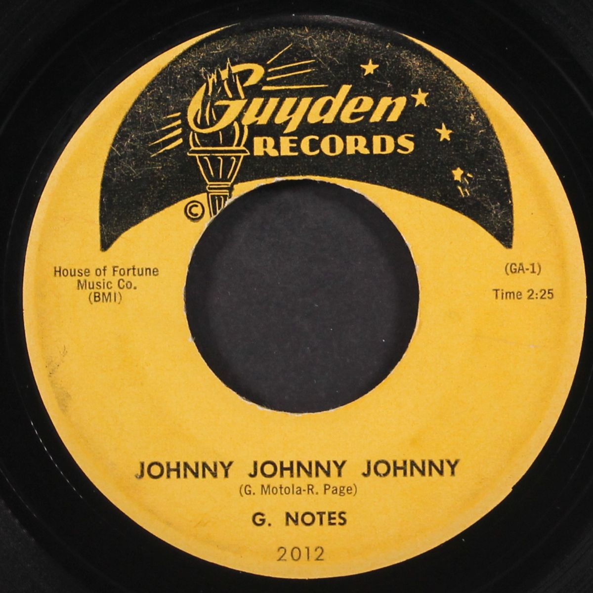 johnny johnny johnny / broken down merry go round by G. NOTES