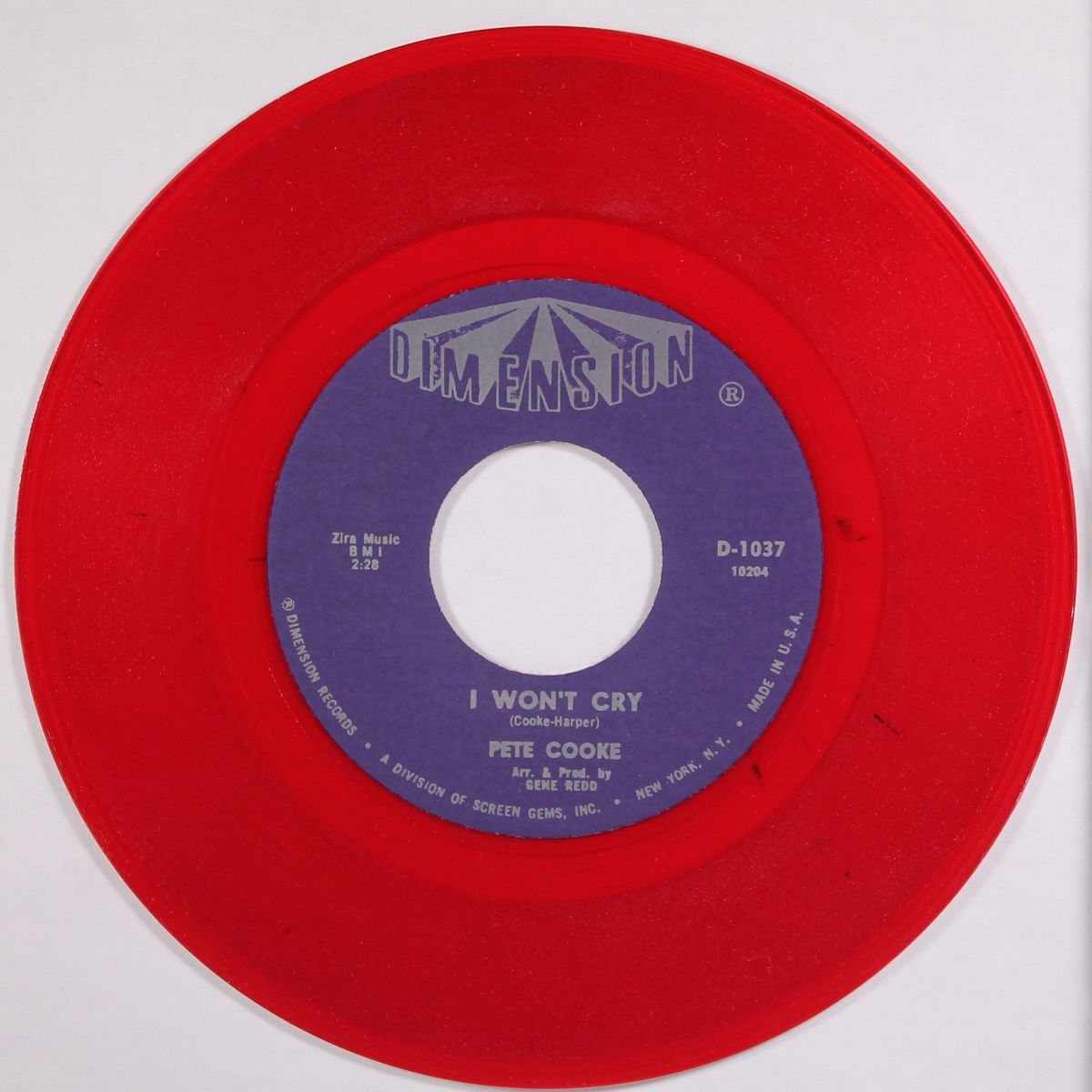 i won't cry / little darlin' by PETE COOKE