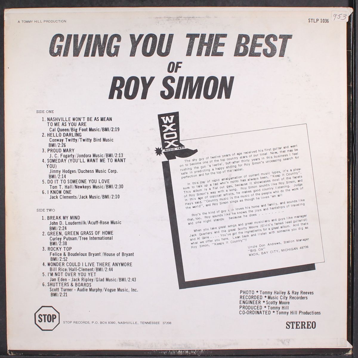giving you the best of roy simon by ROY SIMON