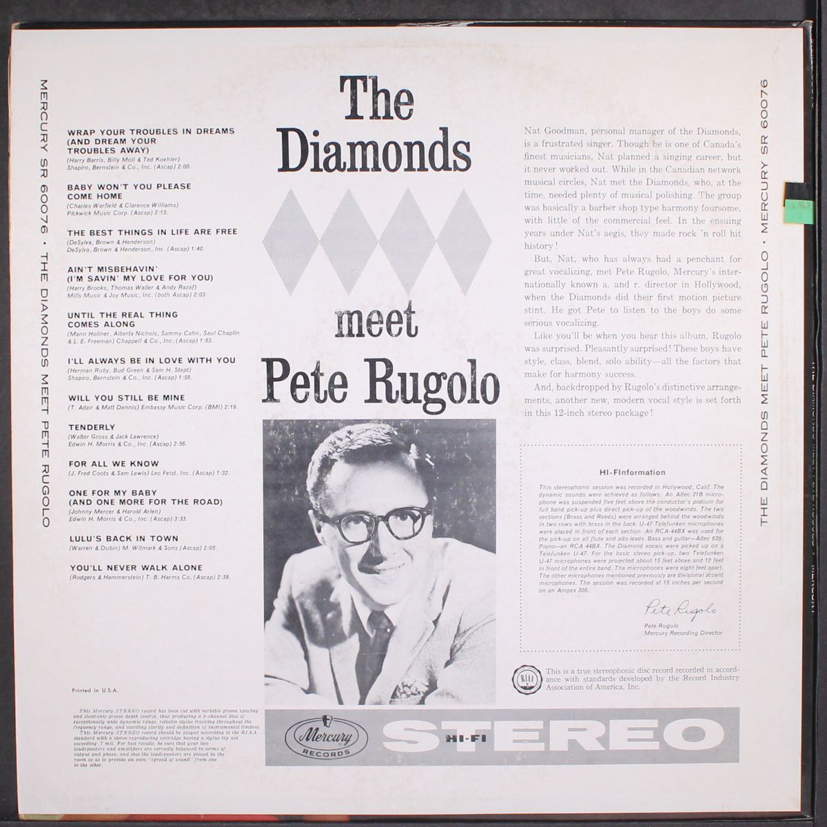 meet pete rugolo by DIAMONDS