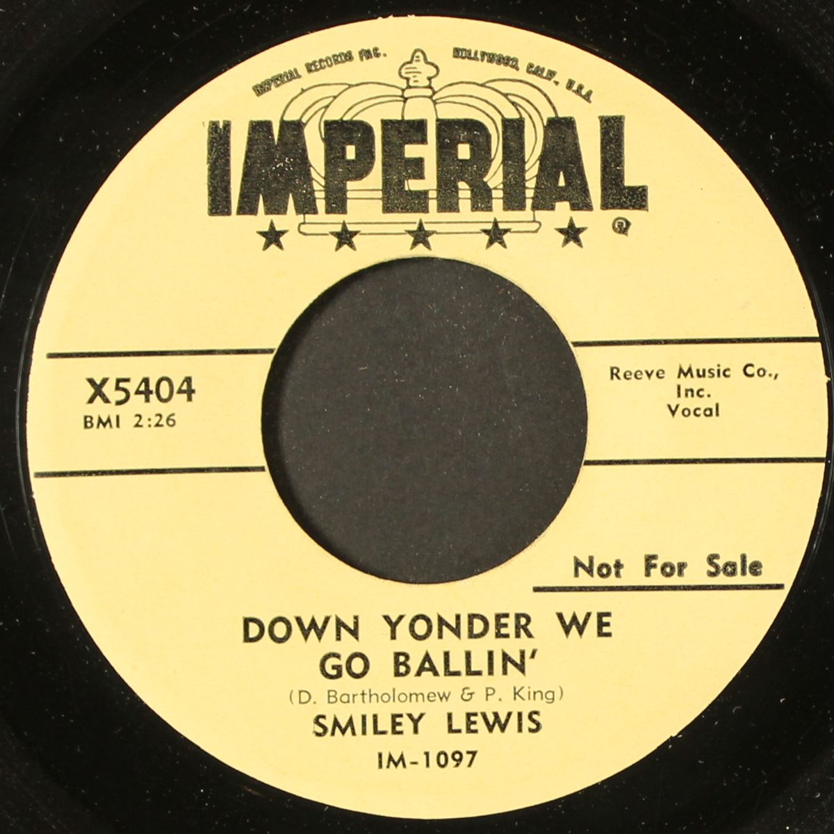 down yonder we go ballin' by SMILEY LEWIS