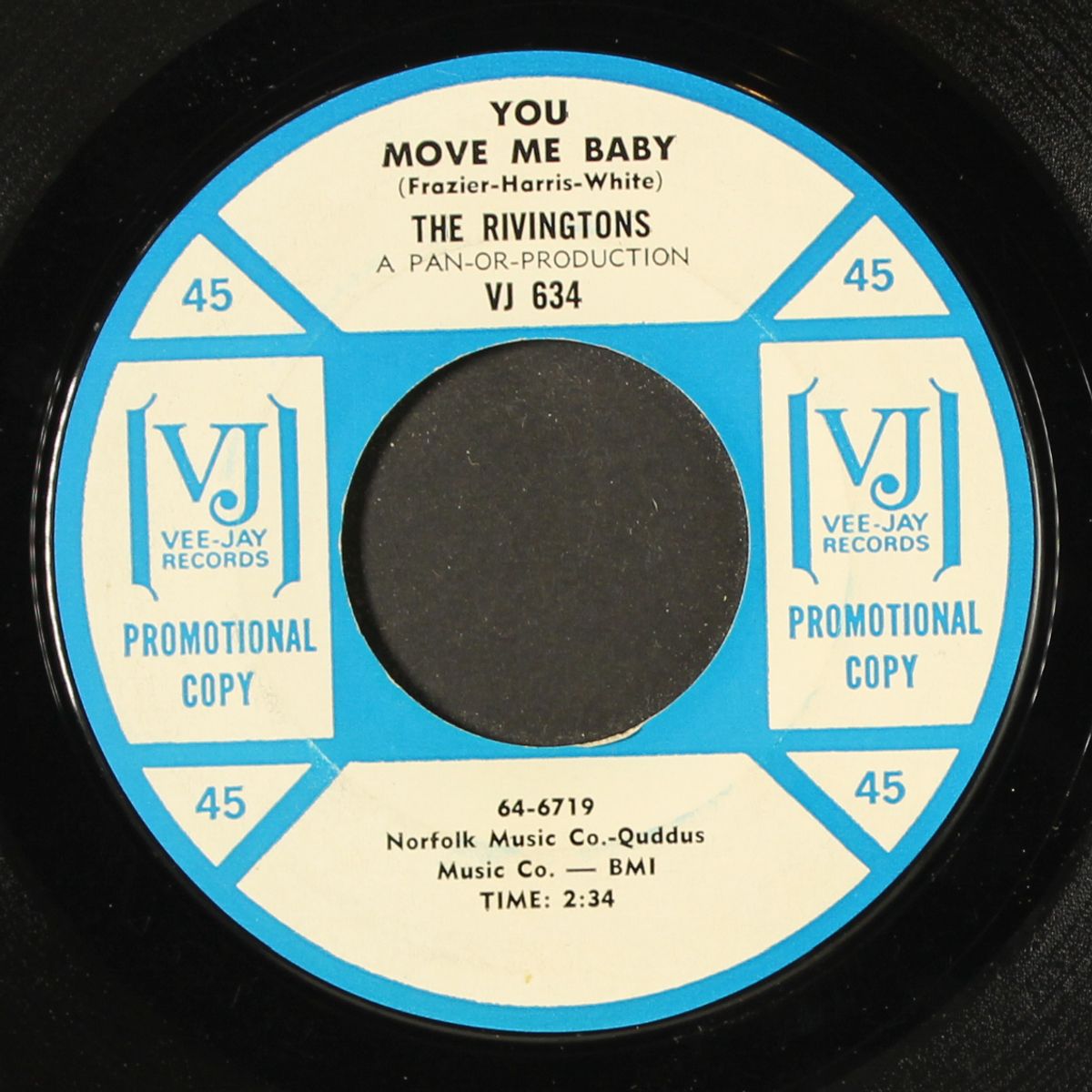 all that glitters / you move me baby by RIVINGTONS