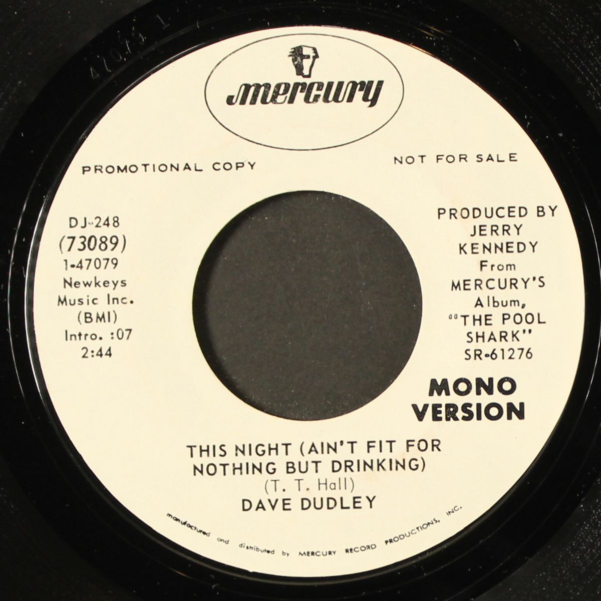 this night (ain't fit for nothing) / mono by DAVE DUDLEY