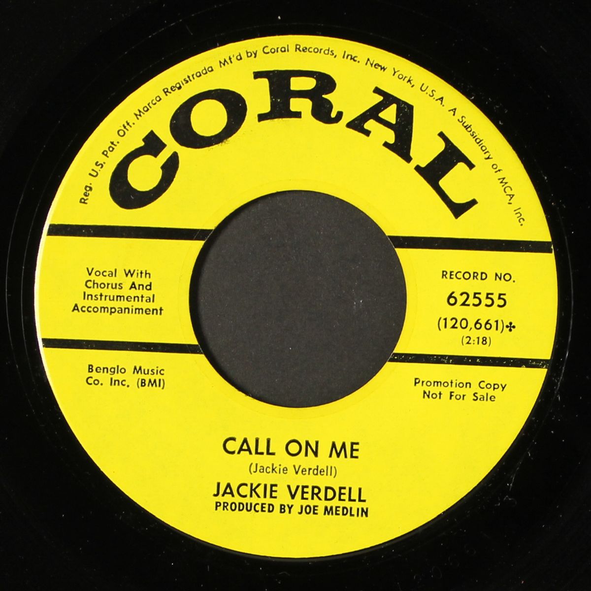 call on me / if we are really in love by JACKIE VERDELL