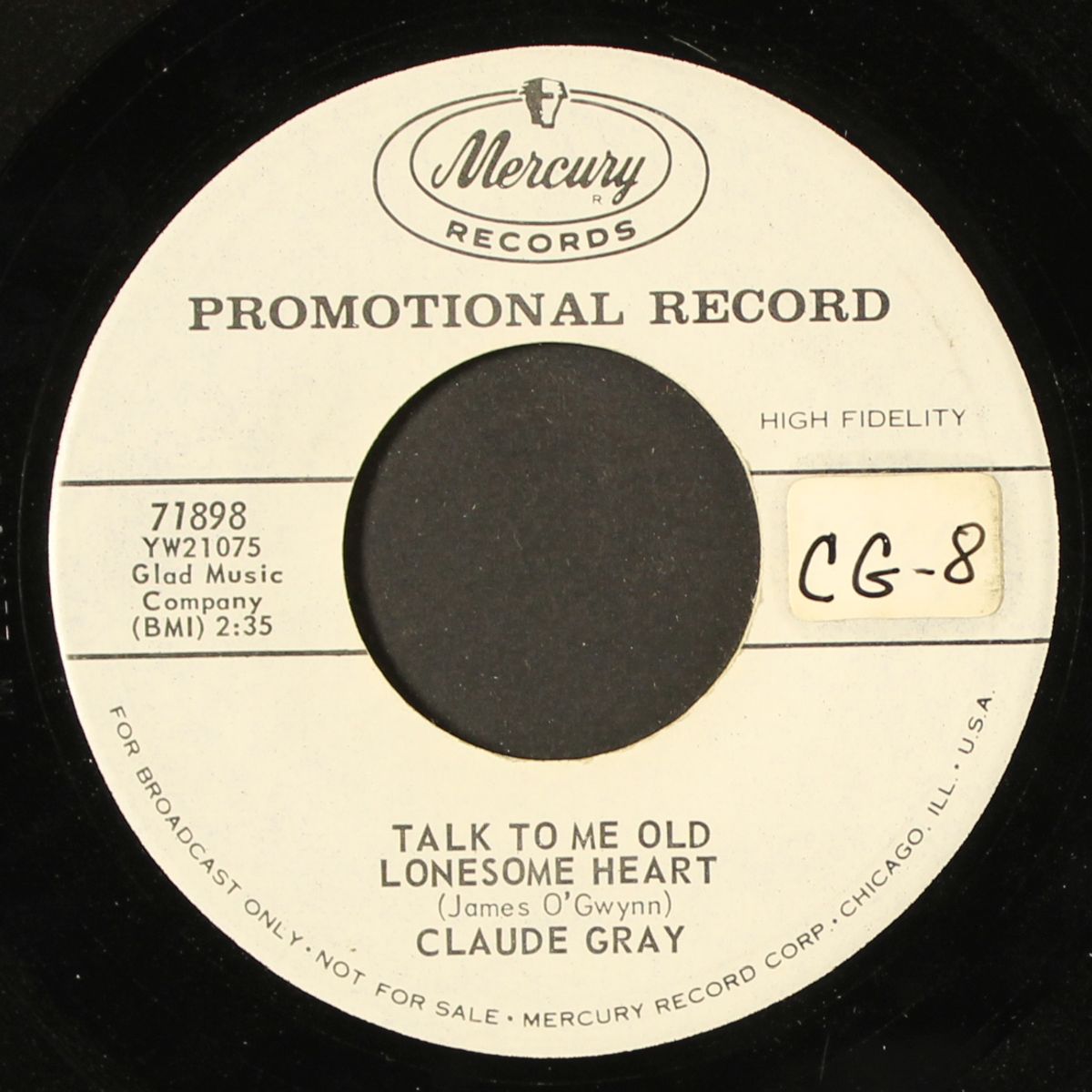 let's end it before it begins / talk to me old lonesome heart by CLAUDE GRAY