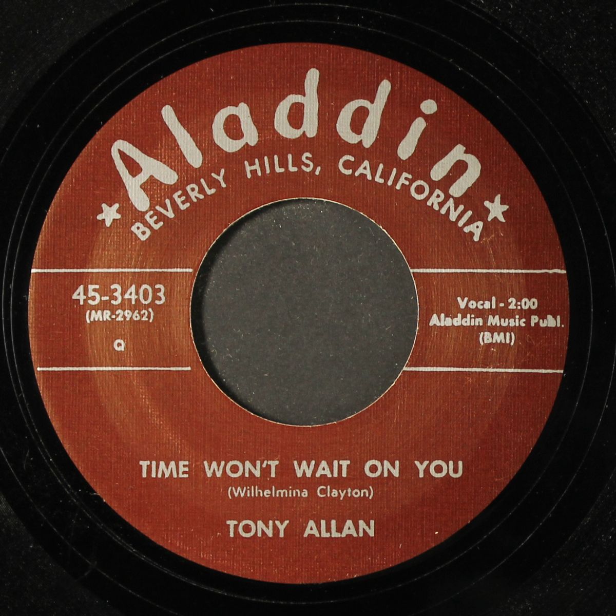 holy smoke, baby / time won't wait on you by TONY ALLAN