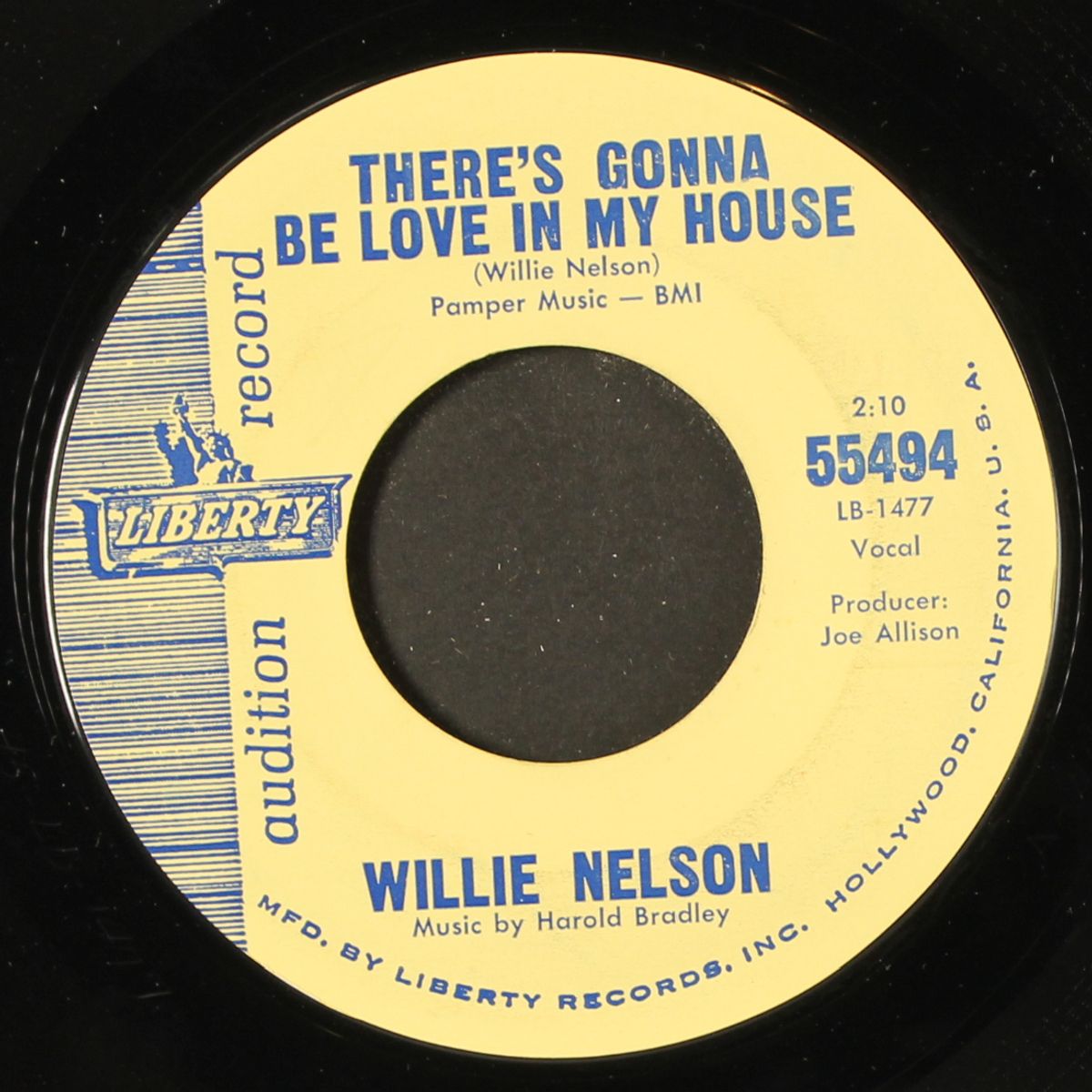 wake me when it's over / there's gonna be love in my house by WILLIE NELSON