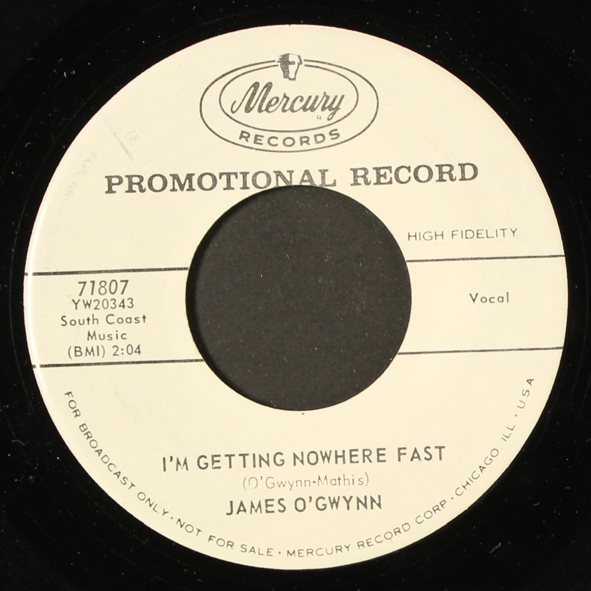 down on the corner of love / i'm getting nowhere fast by JAMES O'GWYNN