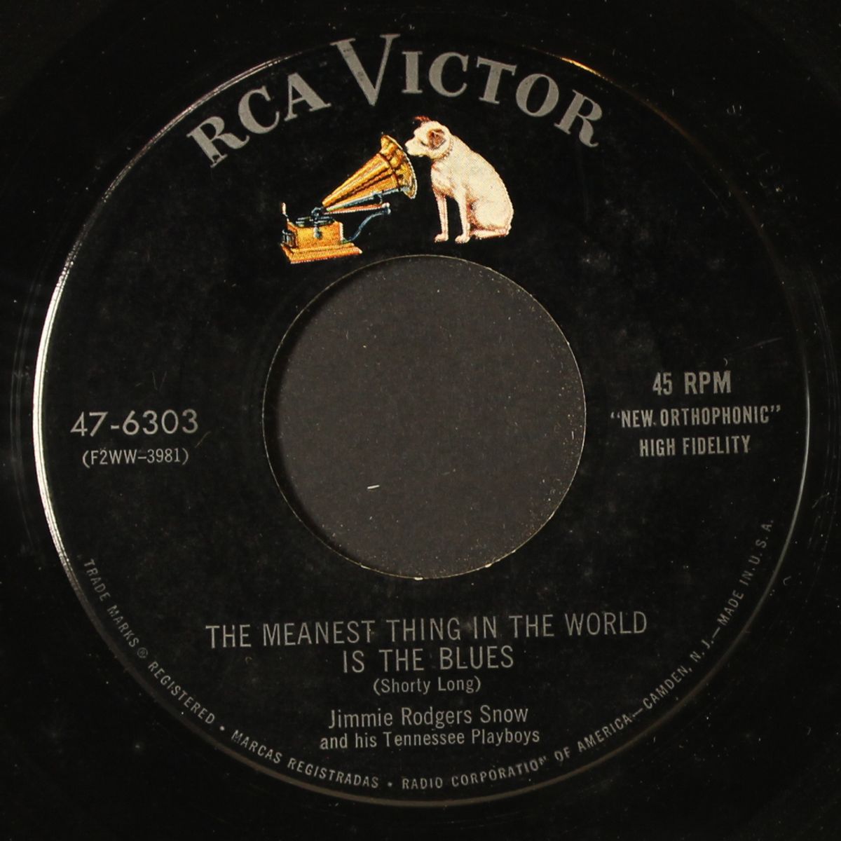 bee-line / the meanest thing in the world is the blues by JIMMIE RODGERS SNOW