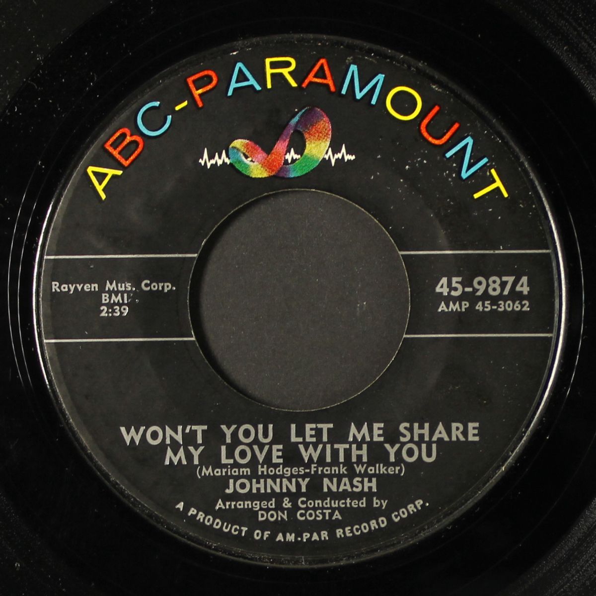 a very special love / won't you let me share my love with you by JOHNNY NASH