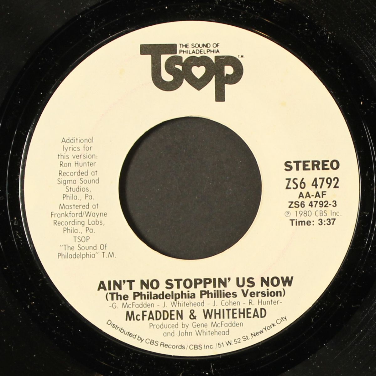 ain't no stoppin' us now / same by MCFADDEN & WHITEHEAD