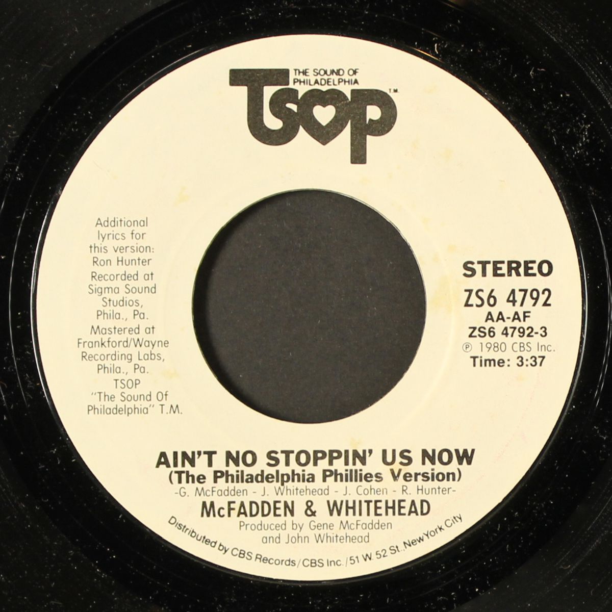 ain't no stoppin' us now / same by MCFADDEN & WHITEHEAD