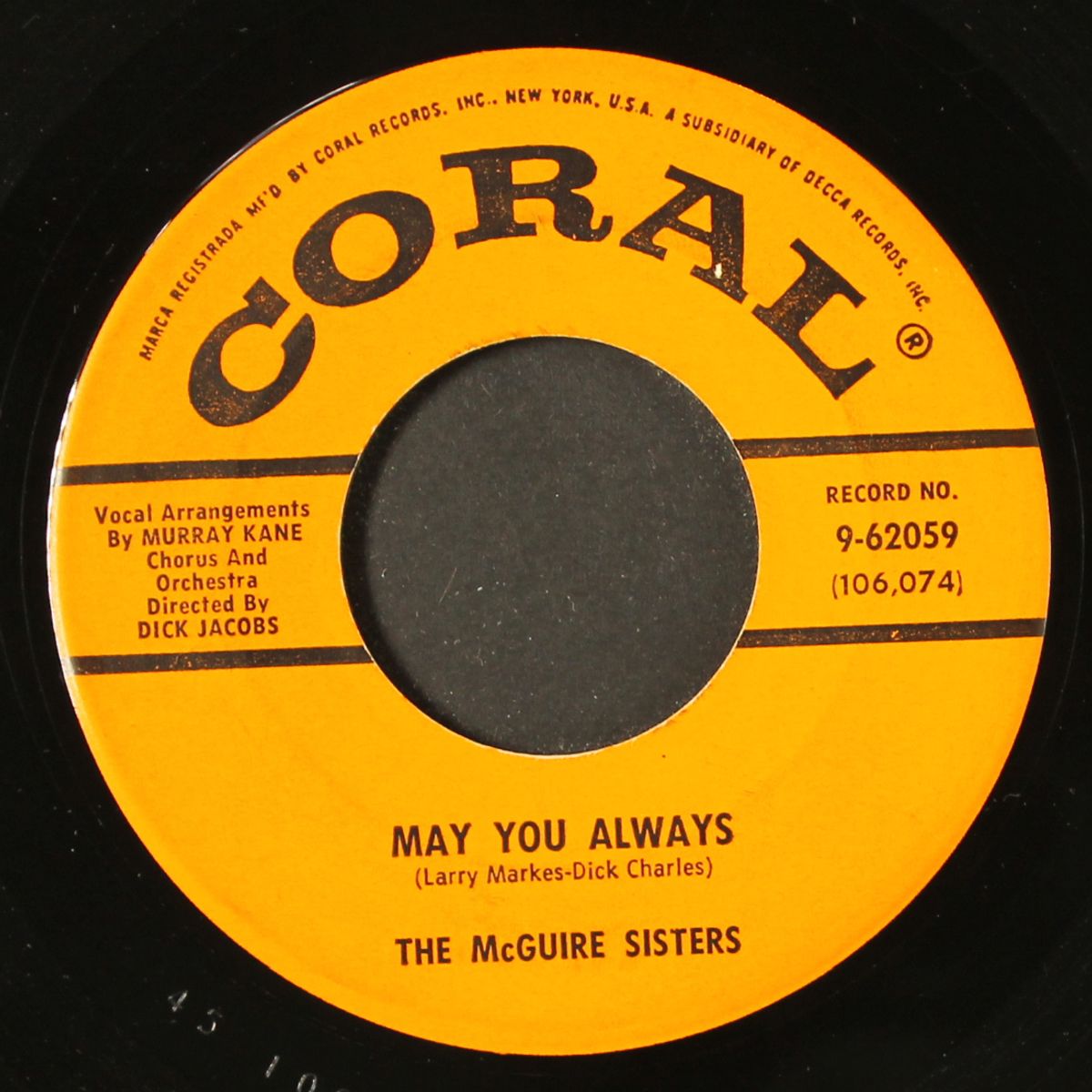 achoo-cha cha / may you always by MCGUIRE SISTERS