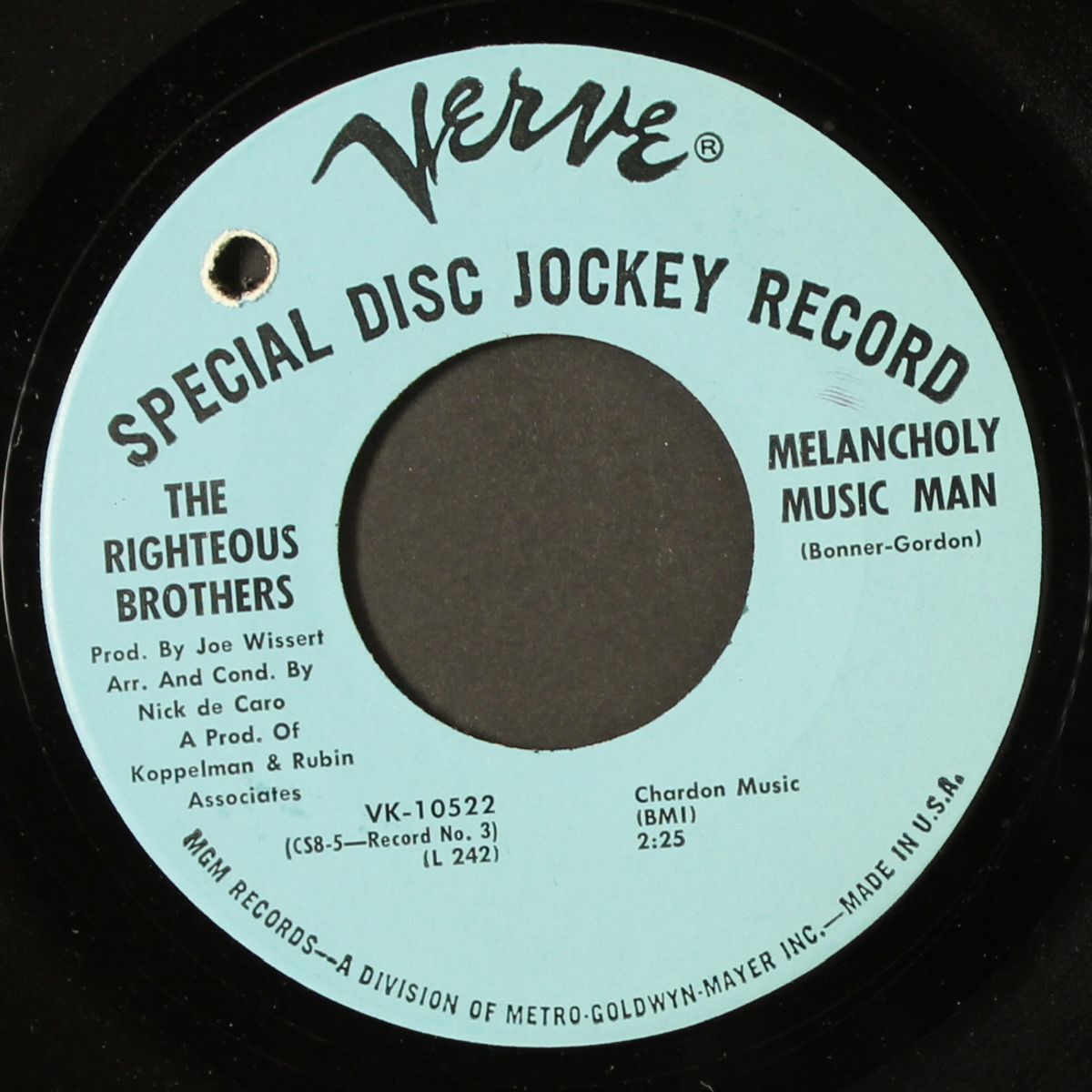 melancholy music man / i believe by RIGHTEOUS BROTHERS