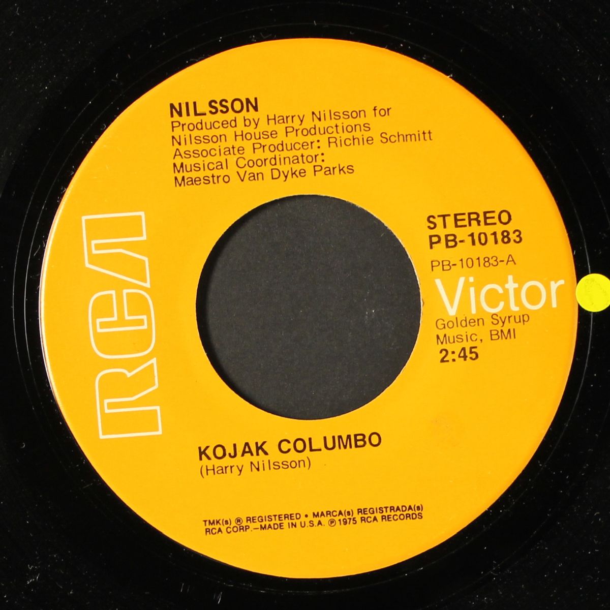 kojak columbo / turn out the light by NILSSON