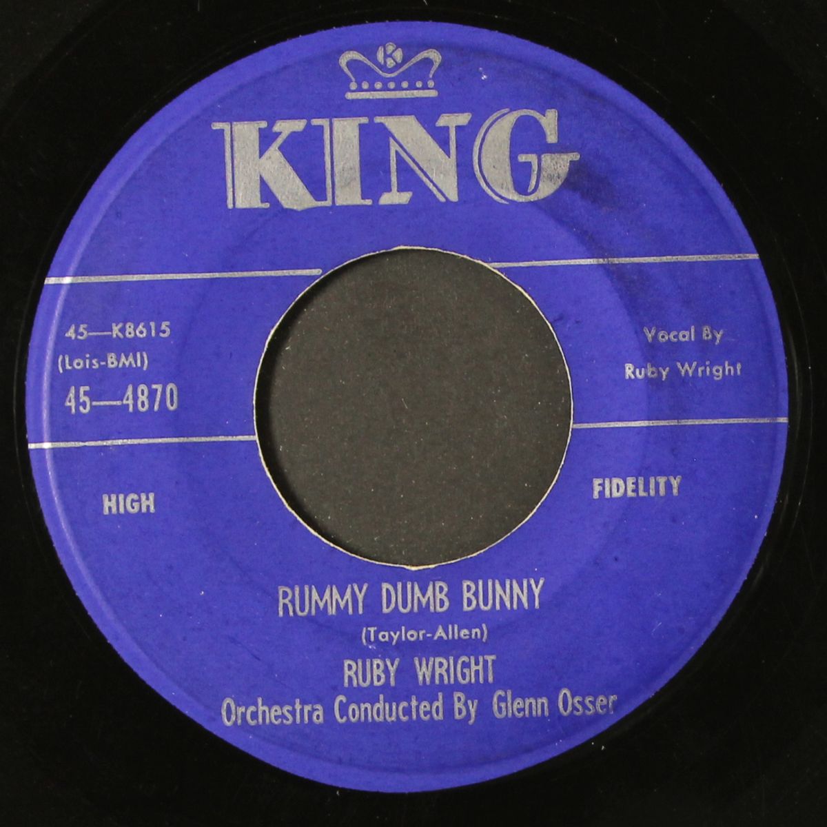 rummy dumb bunny / take me for granted by RUBY WRIGHT