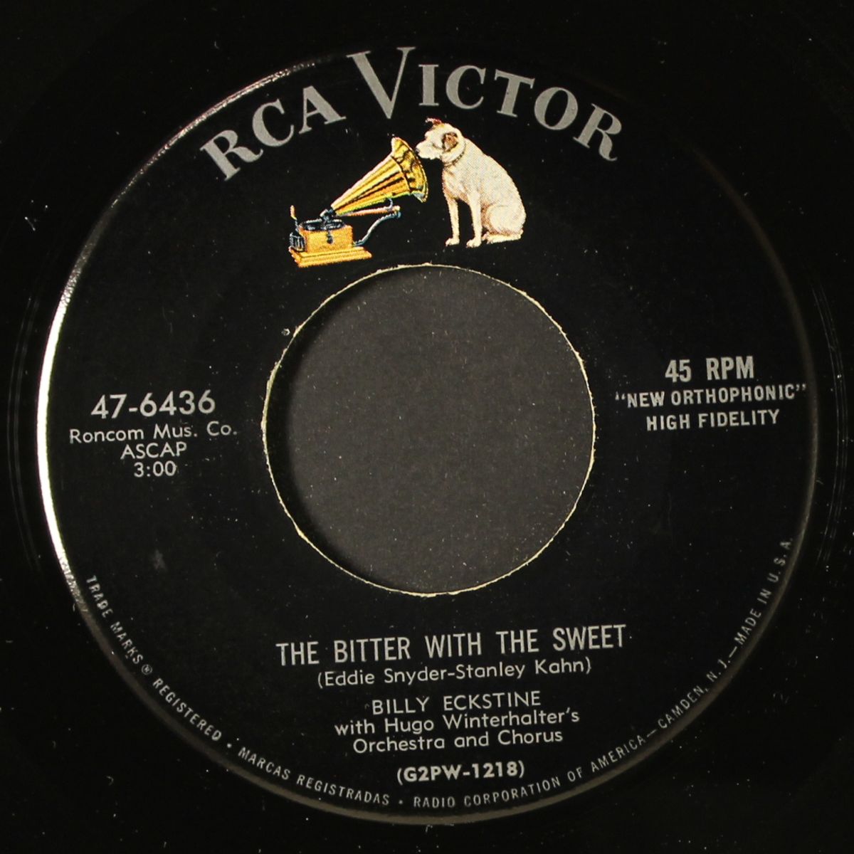 the bitter with the sweet / grapevine by BILLY ECKSTINE