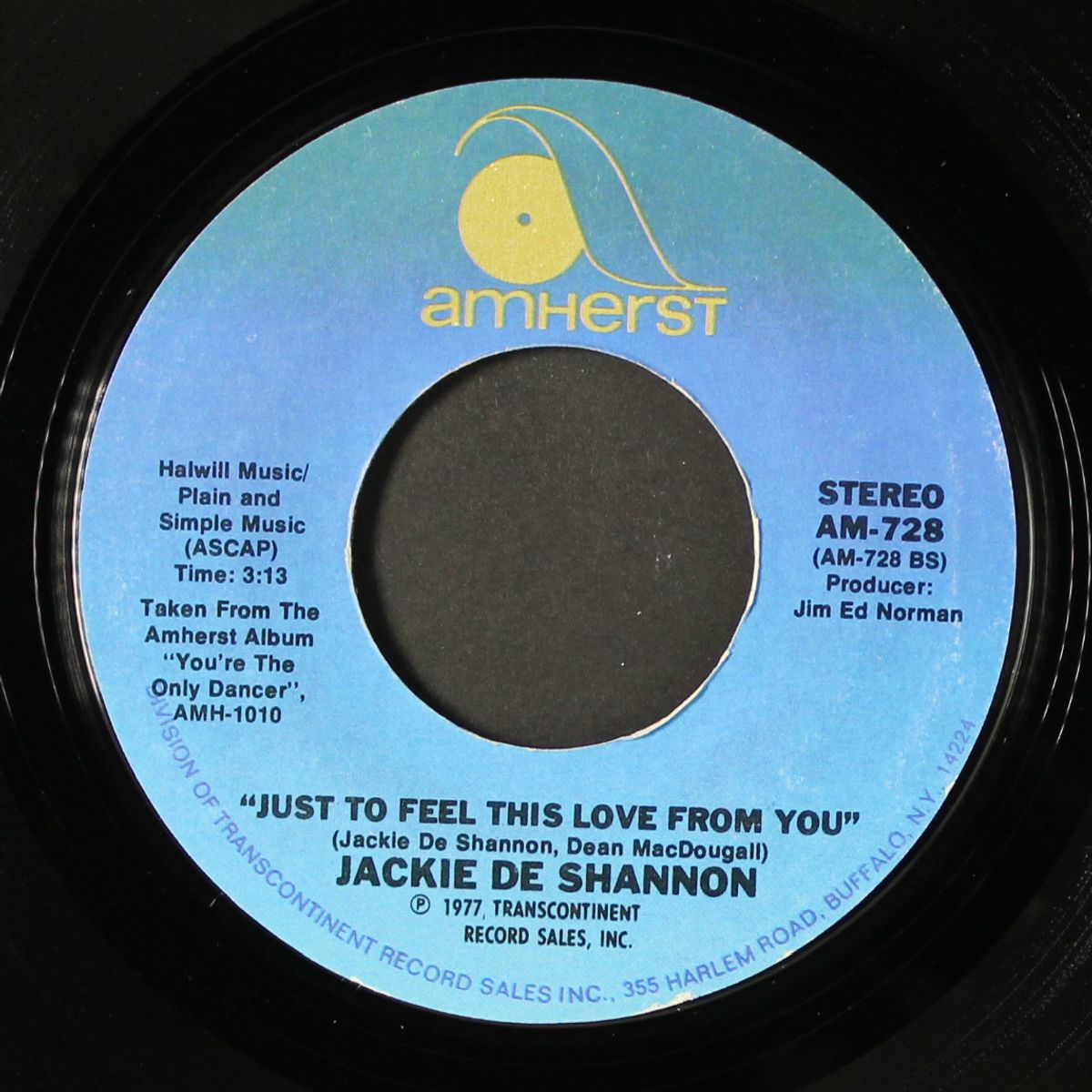 to love somebody / just to feel this love from you by JACKIE DE SHANNON