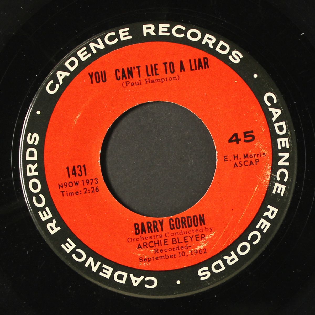 you can't lie to a liar by BARRY GORDON