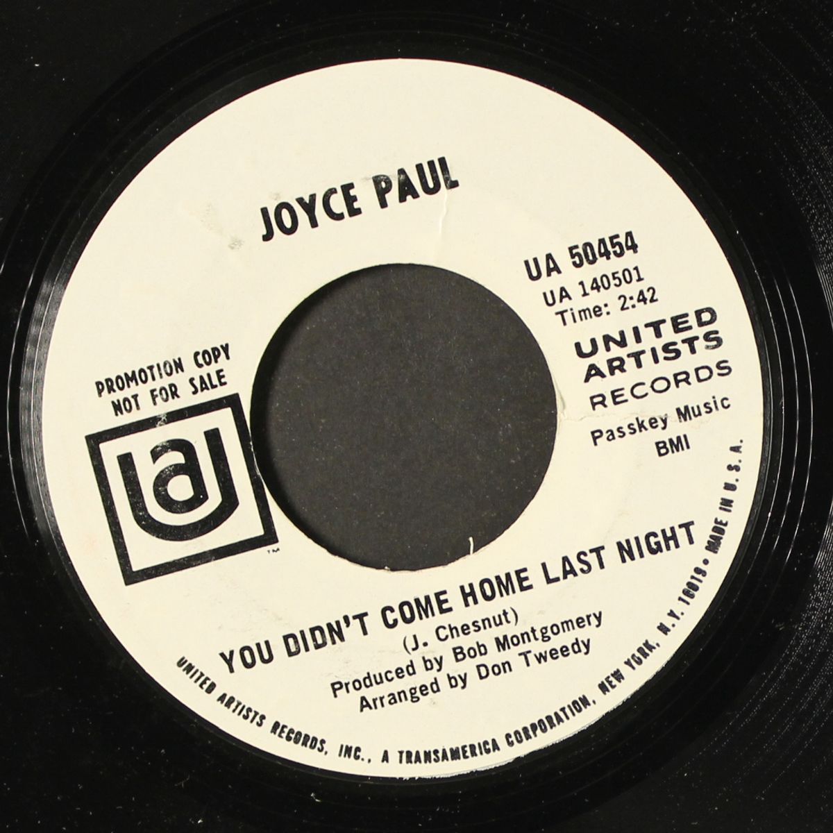 do right woman, do right man / you didn't come home last night by JOYCE PAUL