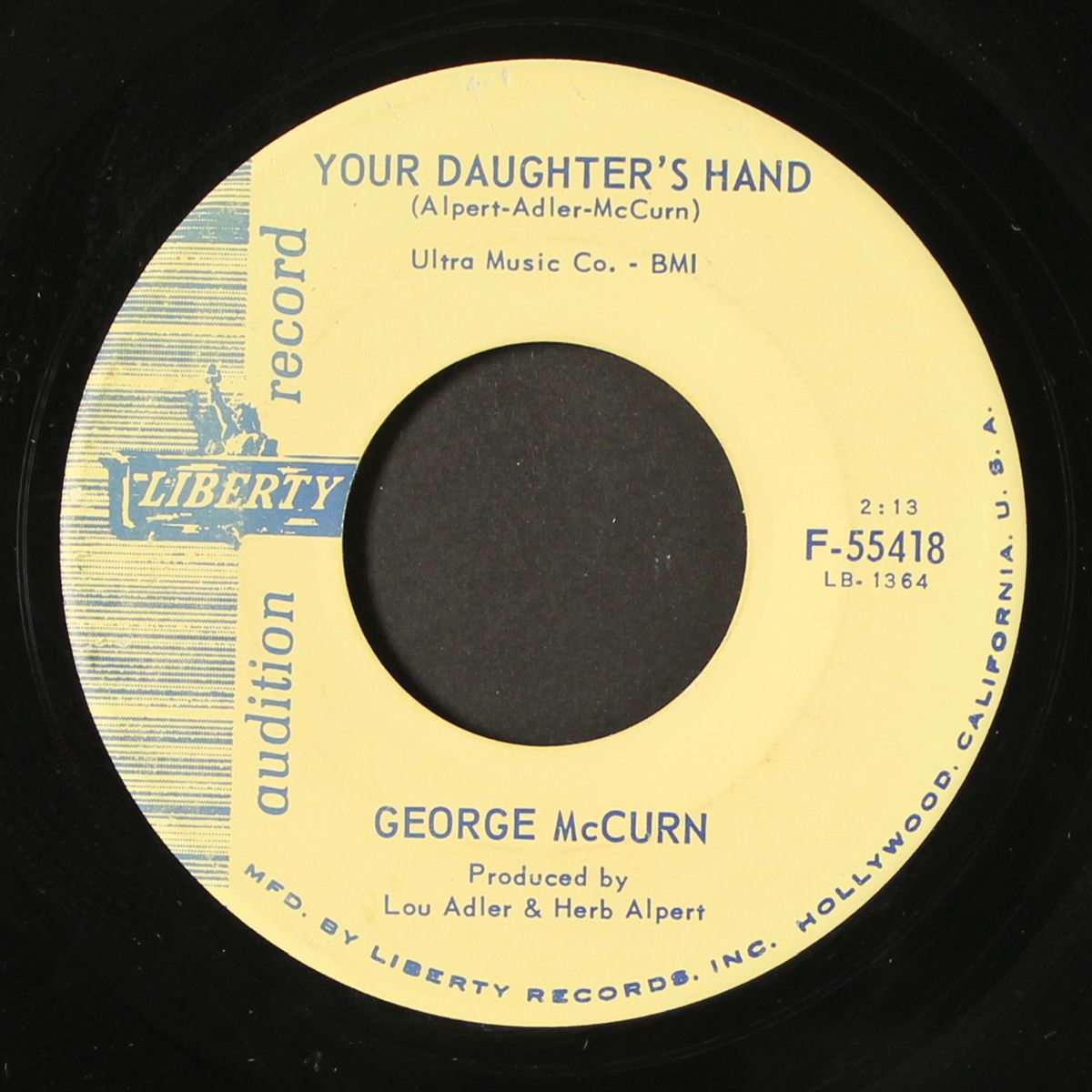 the time has come / your daugther's hand by GEORGE MCCURN