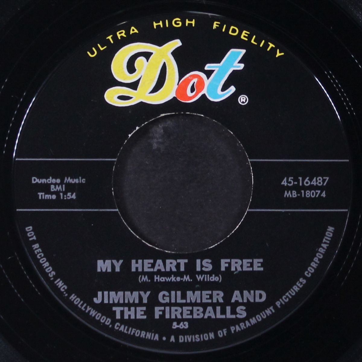 sugar shack / my heart is free by JIMMY GILMER & FIREBALLS