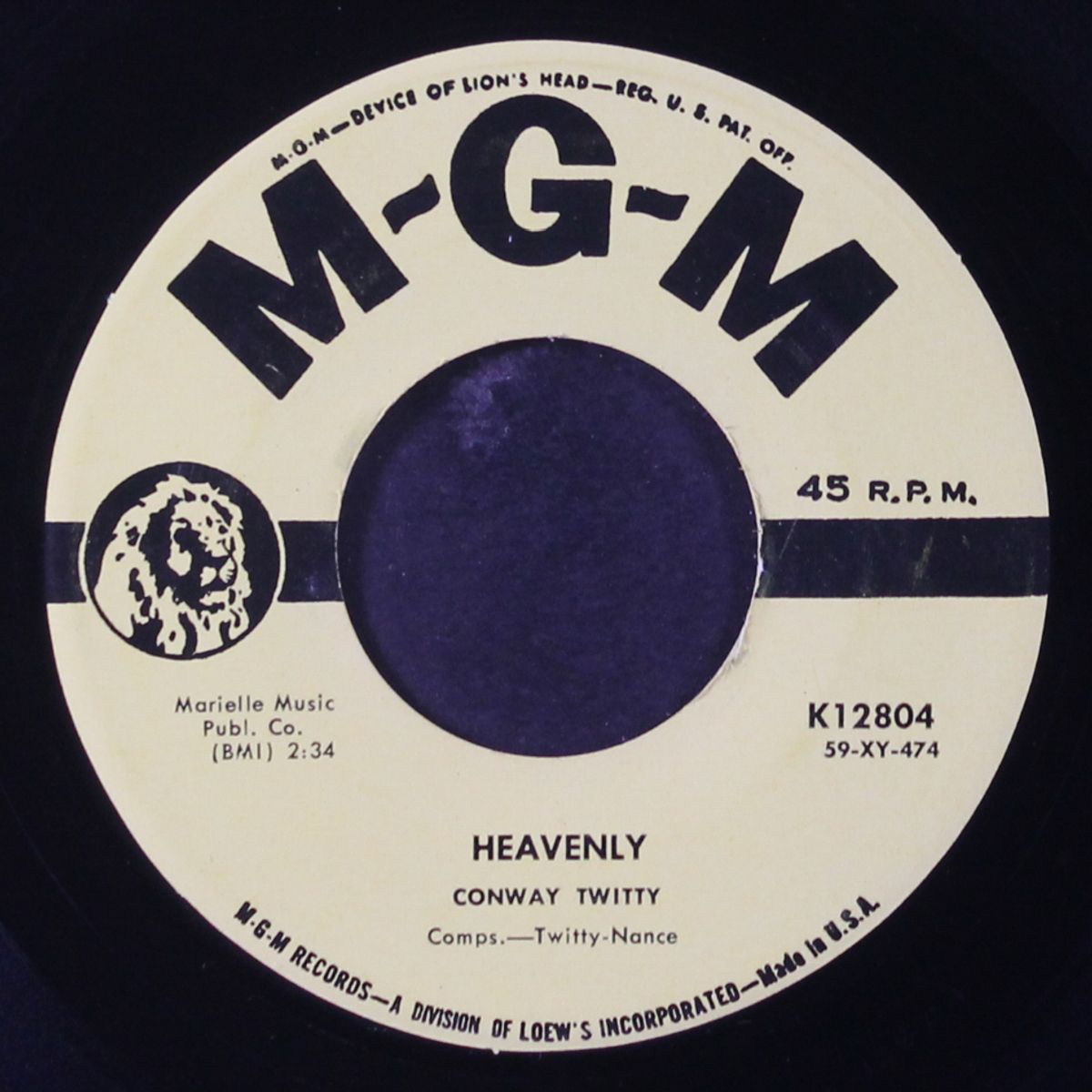 mona lisa / heavenly by CONWAY TWITTY