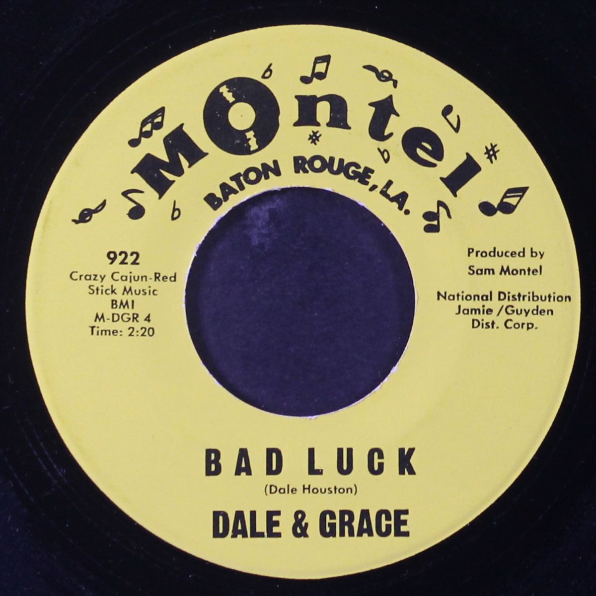 stop and think it over / bad luck by DALE & GRACE