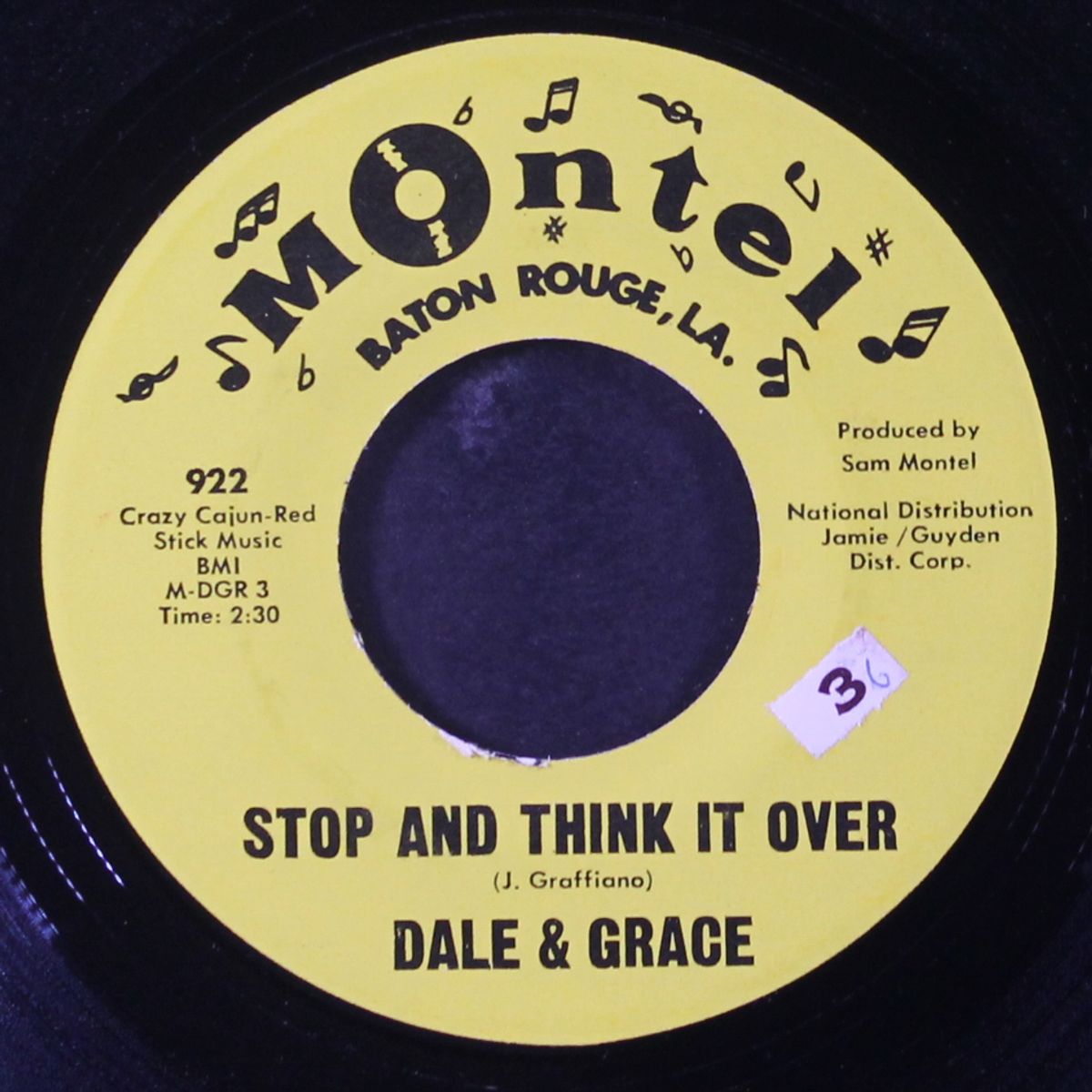stop and think it over / bad luck by DALE & GRACE