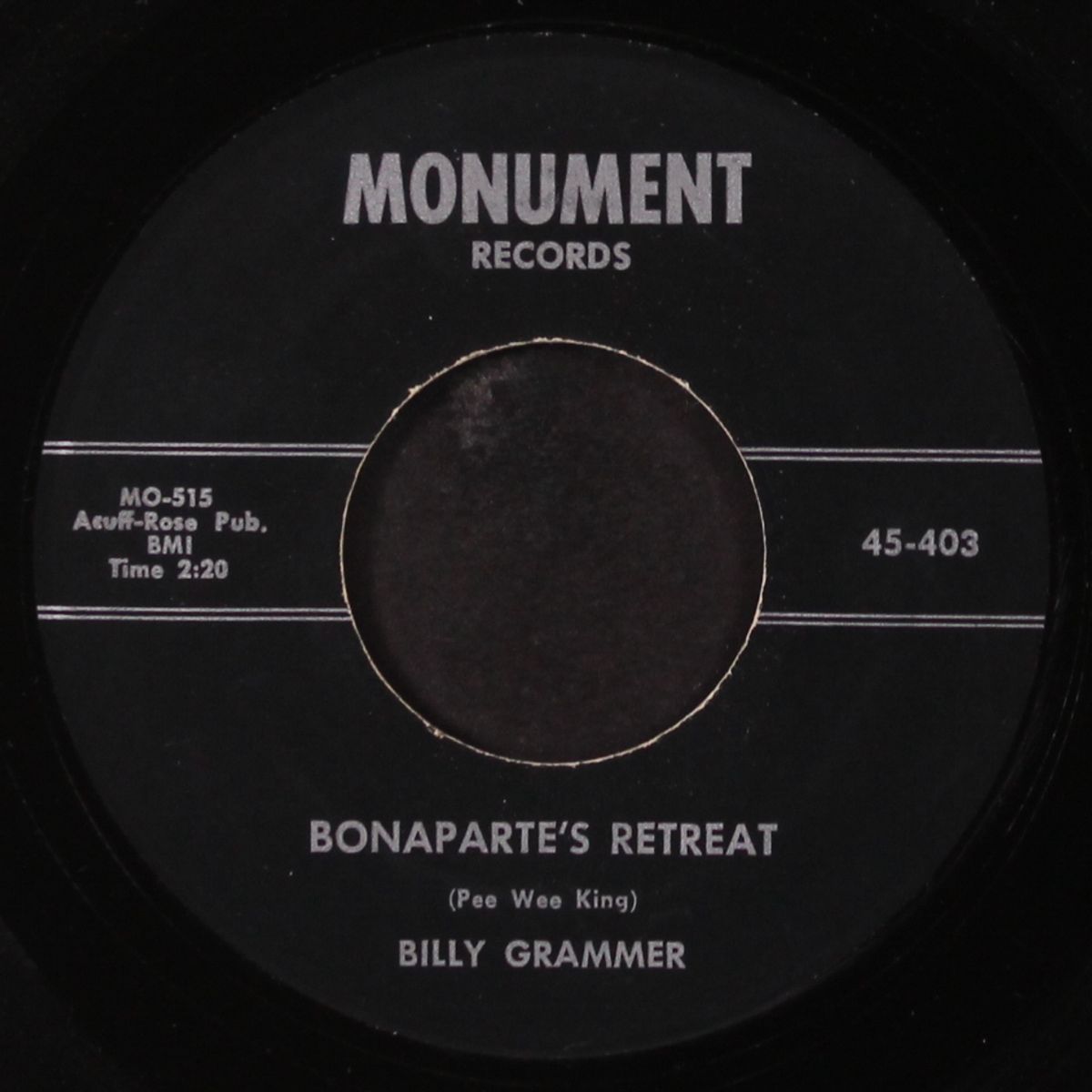 bonaparte's retreat / the kissing tree by BILLY GRAMMER