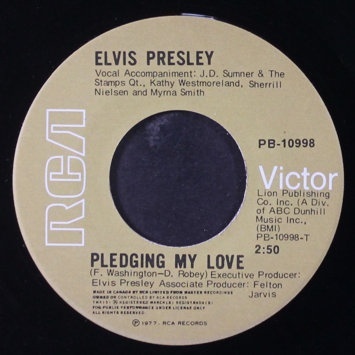 way down / pledging my love by ELVIS PRESLEY