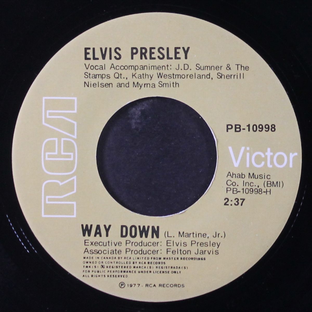 way down / pledging my love by ELVIS PRESLEY