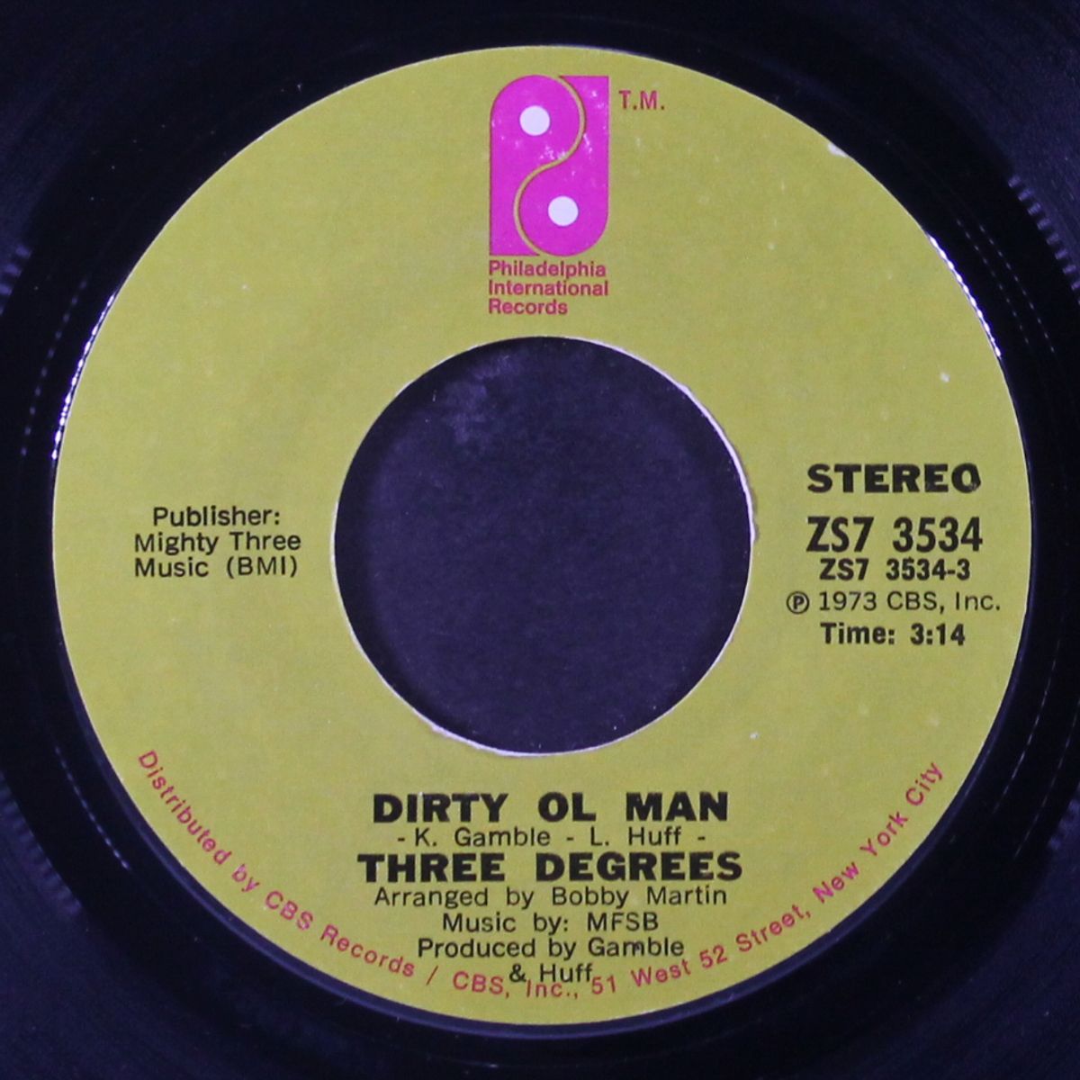 dirty ol man / mono by THREE DEGREES