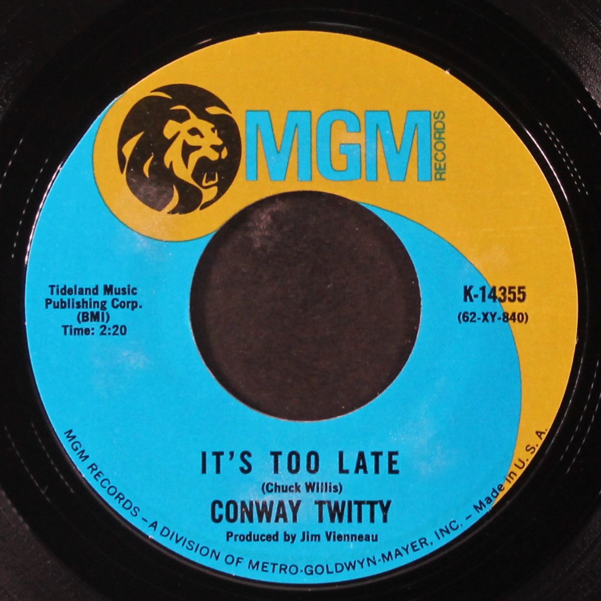 it's too late by CONWAY TWITTY