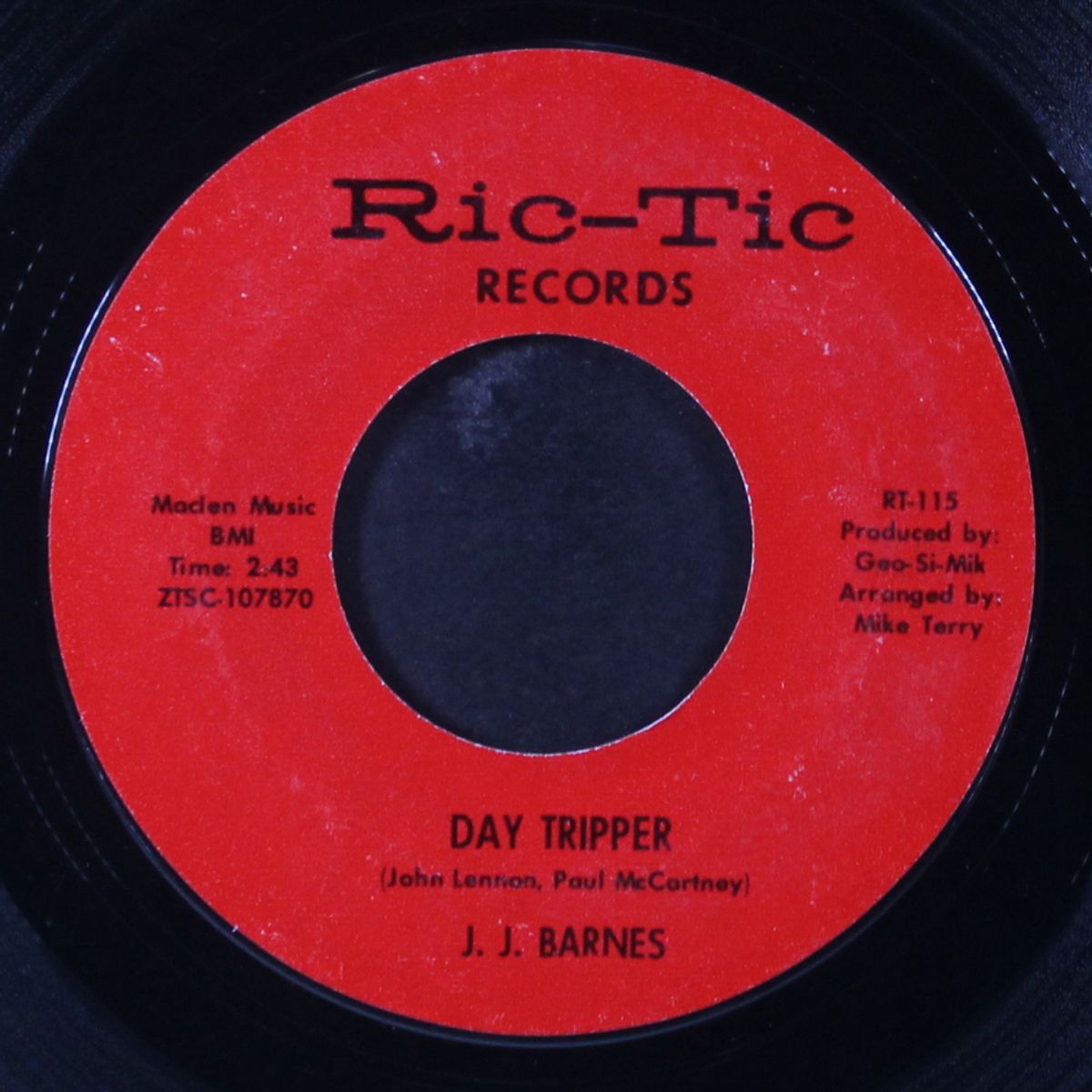 don't bring me bad news / day tripper by J.J. BARNES