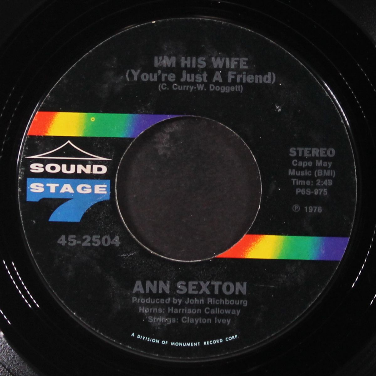 i'm his wife (you're just a friend) by ANN SEXTON