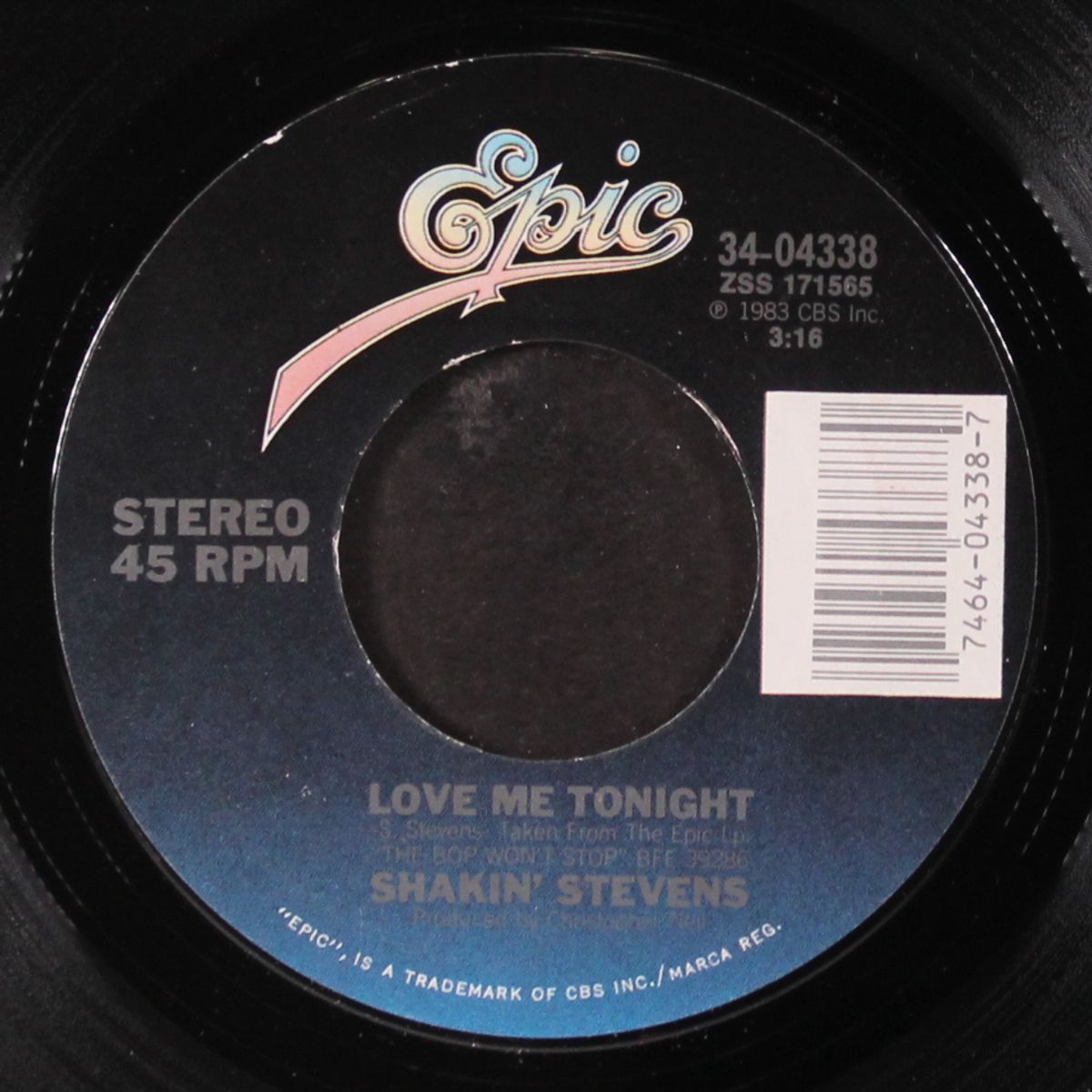 i cry just a little bit / love me tonight by SHAKIN' STEVENS