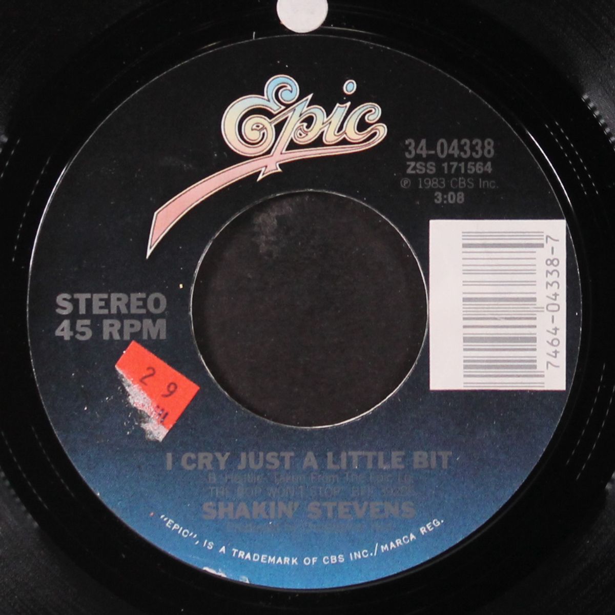 i cry just a little bit / love me tonight by SHAKIN' STEVENS