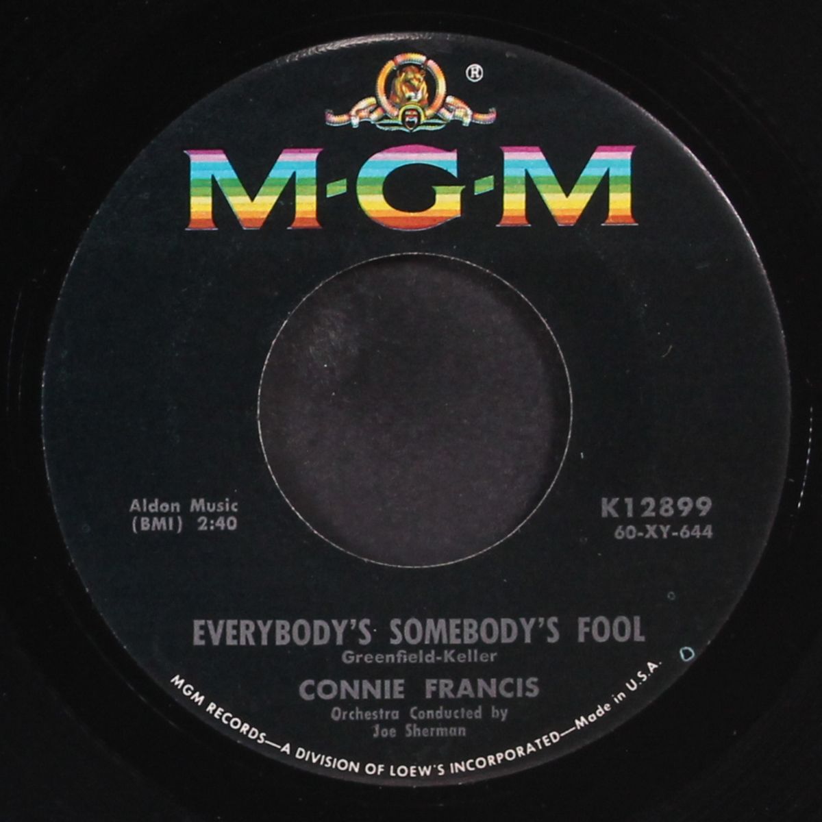 everybody is somebody's fool by CONNIE FRANCIS
