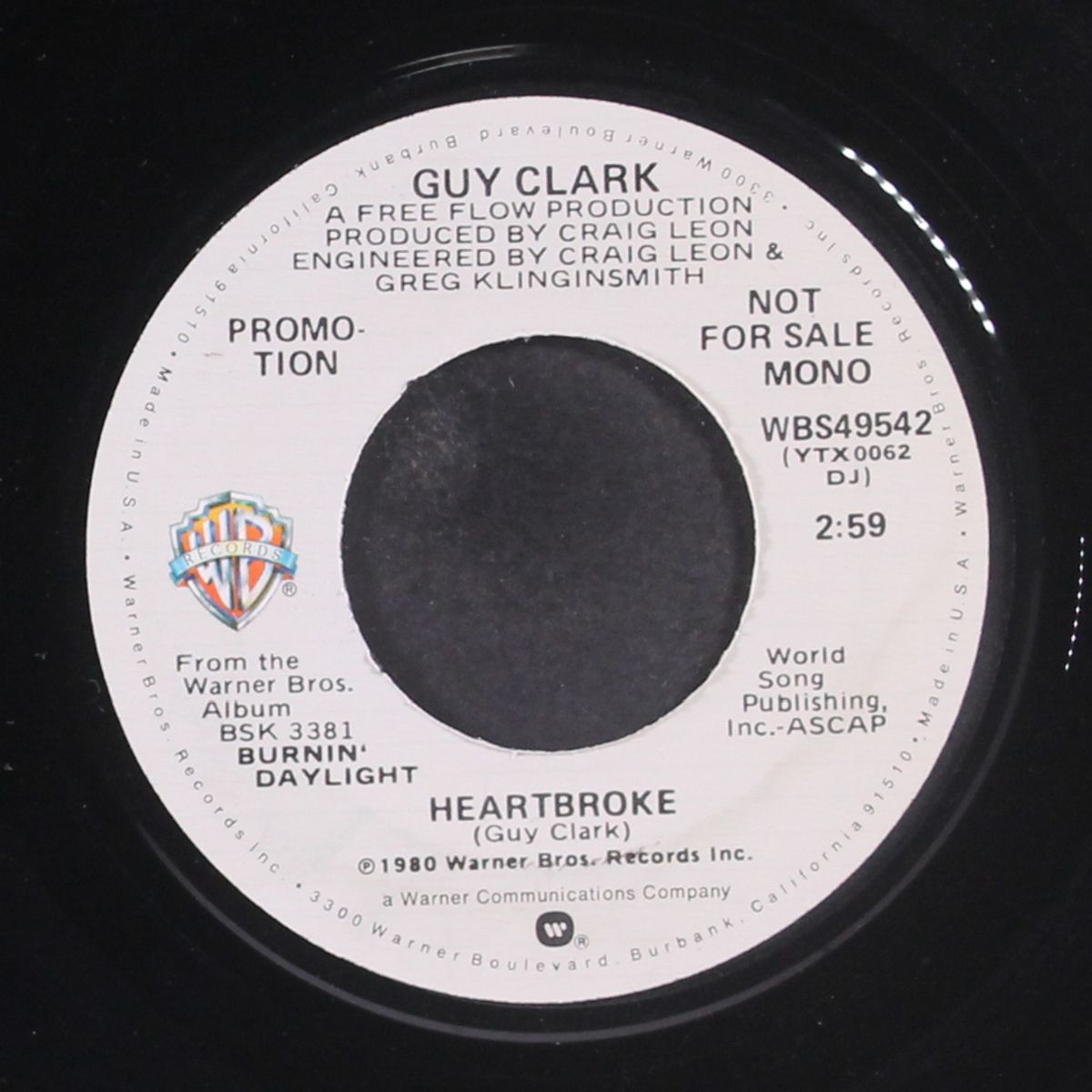 heartbroke / mono by GUY CLARK