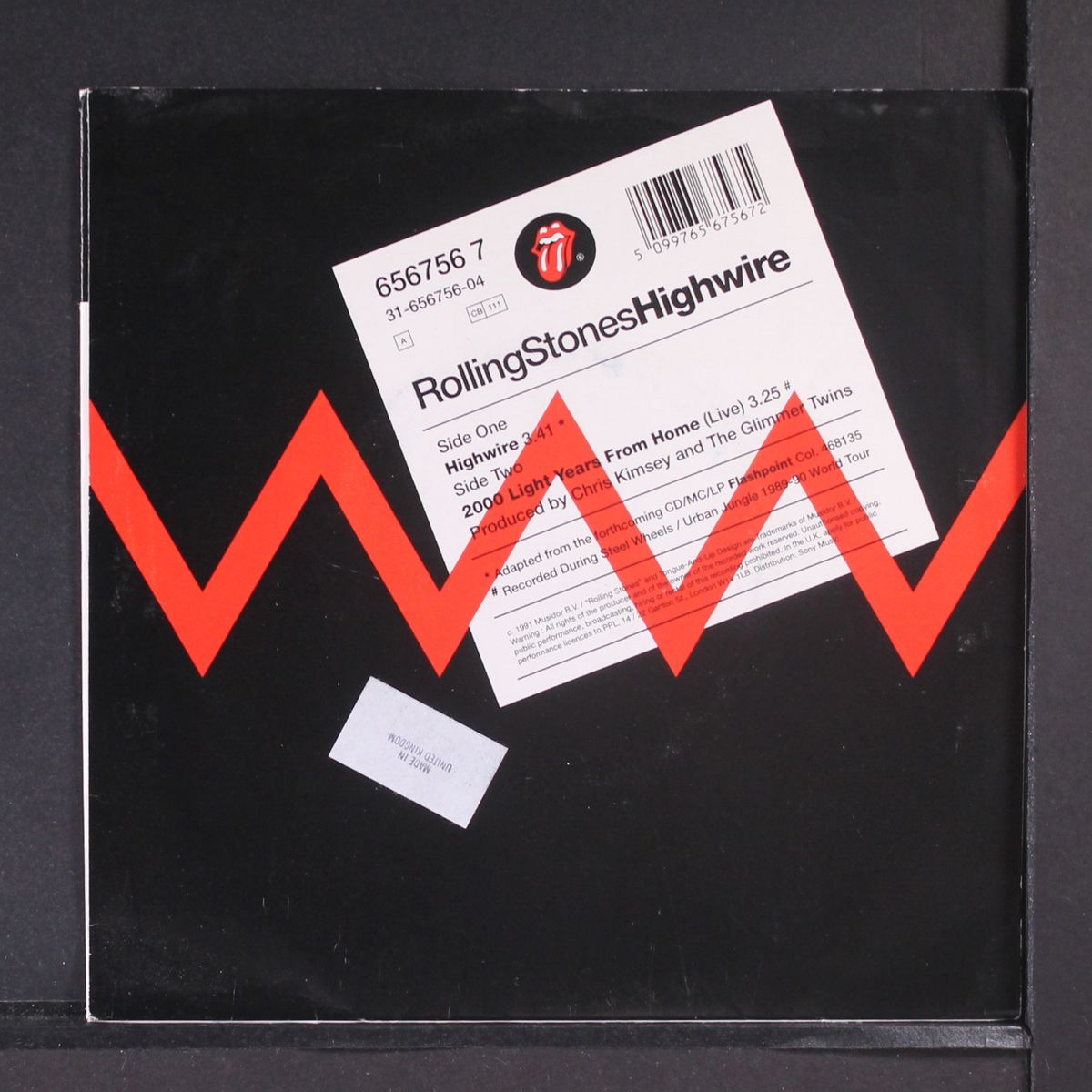 highwire / 2000 light years from home by ROLLING STONES
